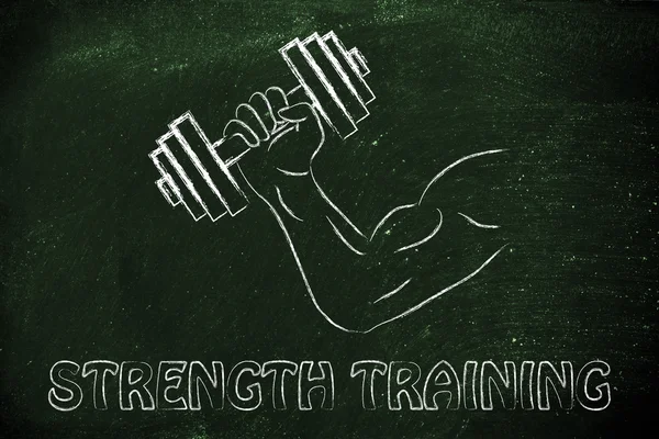 Fitness i treningu siłowego — Zdjęcie stockowe