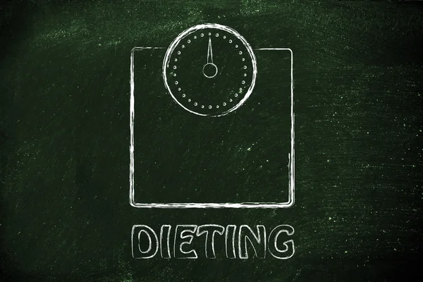 Voeding, op dieet zijn en ideaal gewicht — Stockfoto