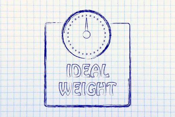 Beslenme, diyet ve ideal ağırlık — Stok fotoğraf