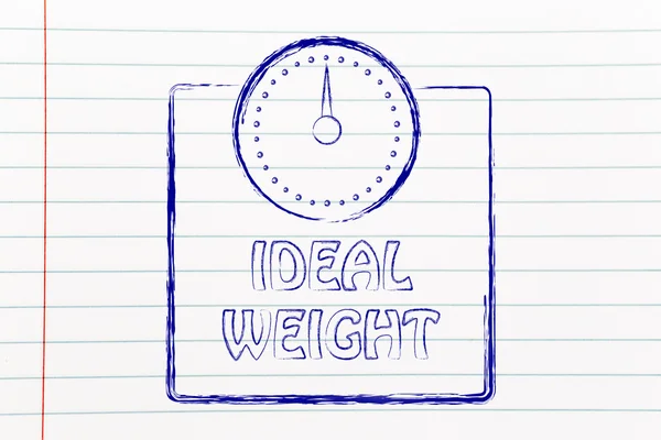 Beslenme, diyet ve ideal ağırlık — Stok fotoğraf
