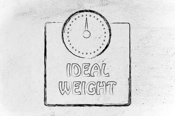 营养、 饮食控制和理想体重 — 图库照片