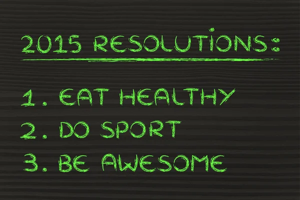 Las resoluciones de Año Nuevo fitness — Foto de Stock