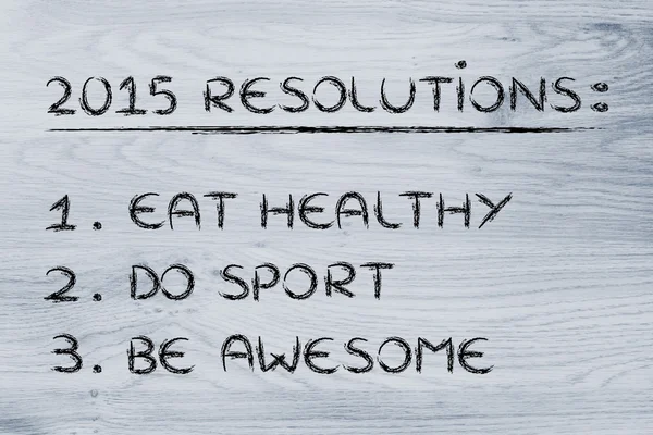 New year's fitness resoluties — Stockfoto