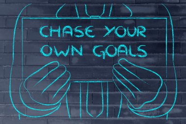 İş adamı holding işareti