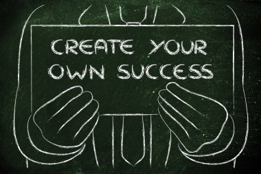 İş adamı holding işareti