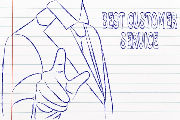 Best Customer Service sign — Stock Photo, Image