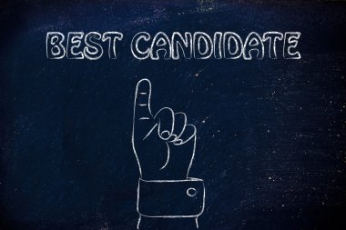yazma en iyi aday gösteren bir el