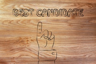 yazma en iyi aday gösteren bir el