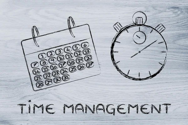 Time and project management for the global business — Stock Photo, Image