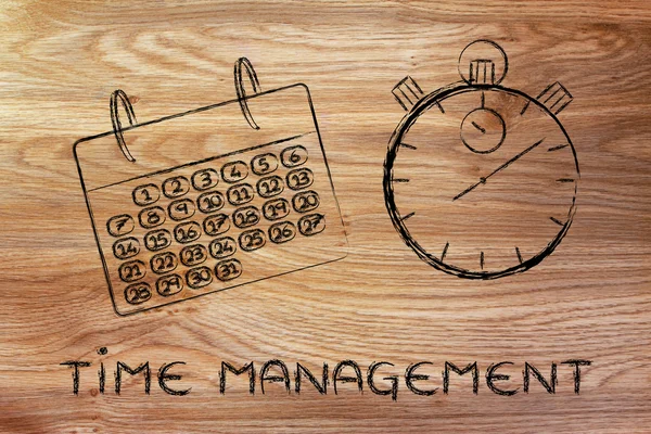 Time and project management for the global business — Stock Photo, Image