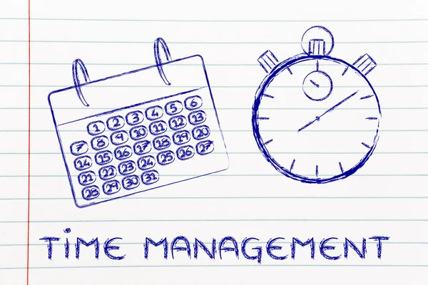 Time and project management for the global business — Stock Photo, Image