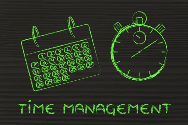 Time and project management for the global business — Stock Photo, Image