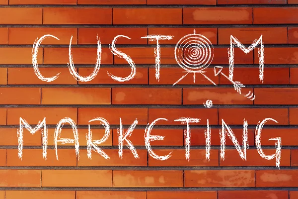 Concept of custom marketing — Stock Photo, Image
