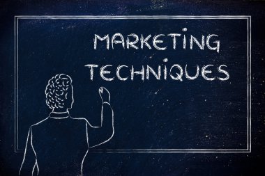 öğretmen ya da pazarlama teknikleri hakkında açıklayan ceo