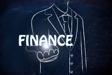 Finans kelime dışarı teslim iş adamı