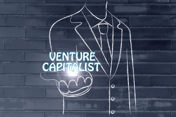 Business man holding the word Venture Capitalist — Stock Photo, Image