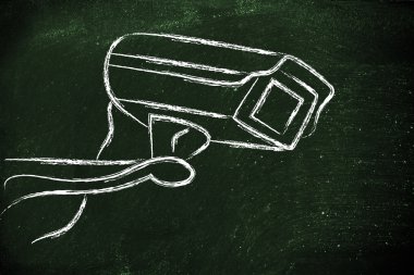 CCTV güvenlik kamera illüstrasyon