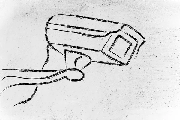 Illustration de caméra de sécurité cctv — Photo