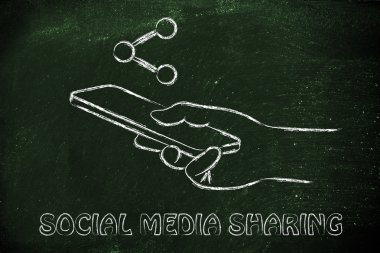 El ele tutuşan cep telefonu