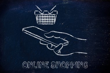 El ele tutuşan cep telefonu