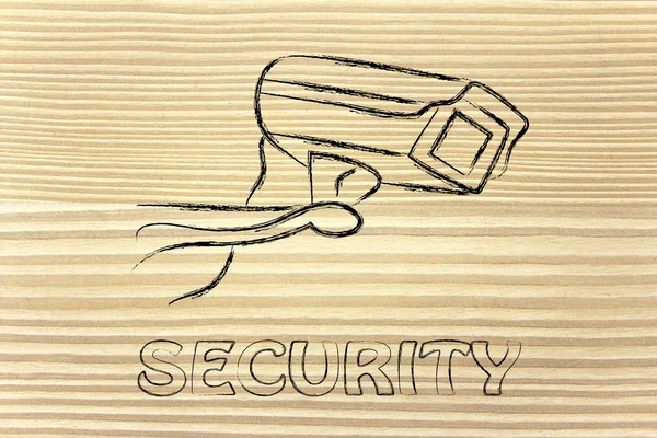 Cctv cámara de seguridad ilustración —  Fotos de Stock