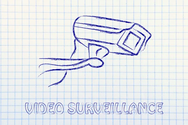 Cctv telecamera di sicurezza illustrazione — Foto Stock