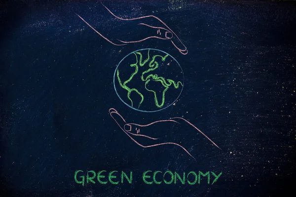 Concetto di economia verde — Foto Stock