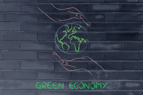 Concept van groene economie — Stockfoto