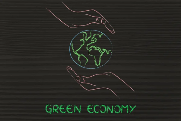 Begreppet grön ekonomi — Stockfoto