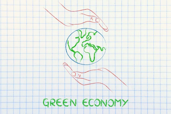 Concepto de economía verde — Foto de Stock