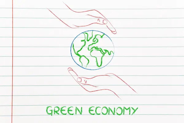 緑の経済の概念 — ストック写真