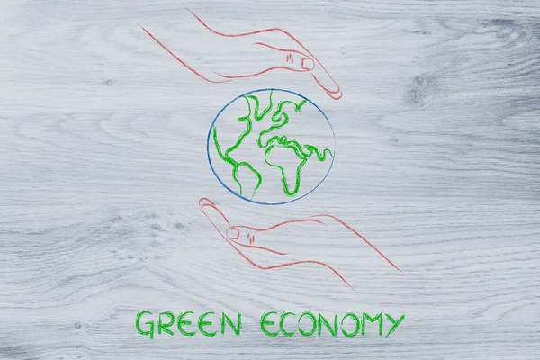 Concepto de economía verde — Foto de Stock