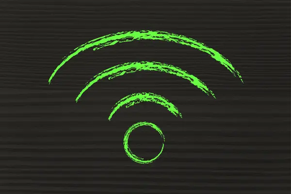 Bild på symbolen för Wi-Fi signal — Stockfoto