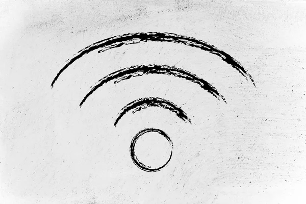 Afbeelding van het symbool van de signaal Wi-Fi — Stockfoto