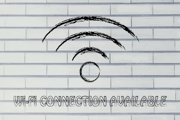 Ilustración del símbolo de señal Wi-Fi — Foto de Stock