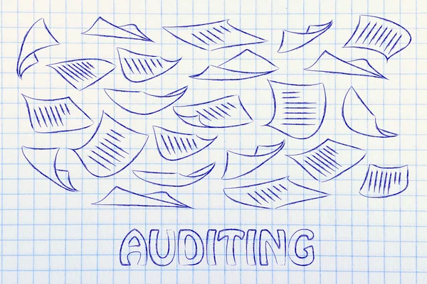 Corporate audit procedures concept — Stockfoto