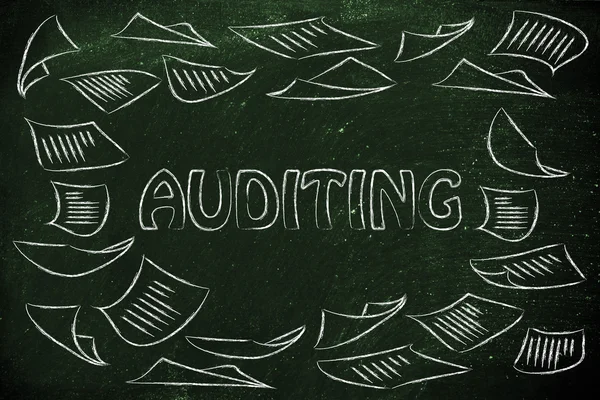Corporate auditing procedures concept — Stock Photo, Image
