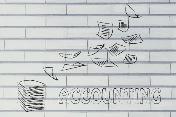 Accounting procedures concept — Stock Photo, Image
