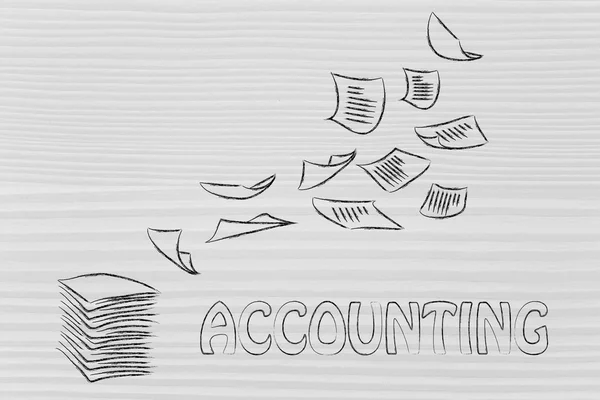 Accounting procedures concept — Stock Photo, Image