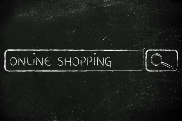 Concetto di e-commerce e shopping online — Foto Stock