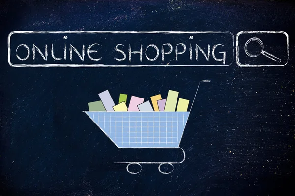 Concept of e-commerce and online shopping — Stock Photo, Image