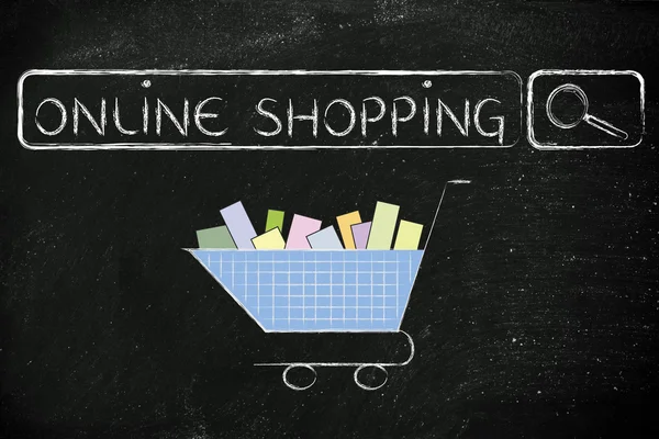 Concetto di e-commerce e shopping online — Foto Stock