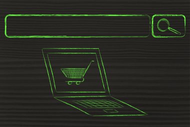 E-ticaret ve online alışveriş kavramı