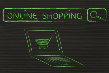 E-ticaret ve online alışveriş kavramı
