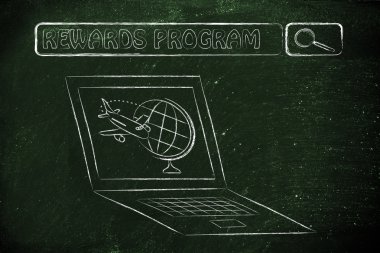 Havayolu rewards program kavramı