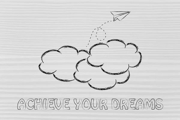 Achieve your dreams illustration — Stock Photo, Image