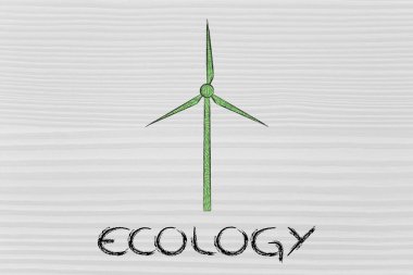 Alternatif enerji illüstrasyon