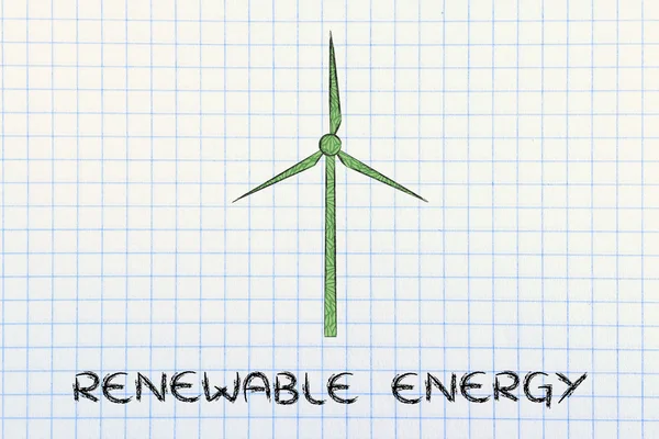 Illustrazione delle energie alternative — Foto Stock