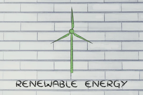 Illustrazione delle energie alternative — Foto Stock