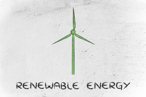 Ilustración de energía alternativa — Foto de Stock